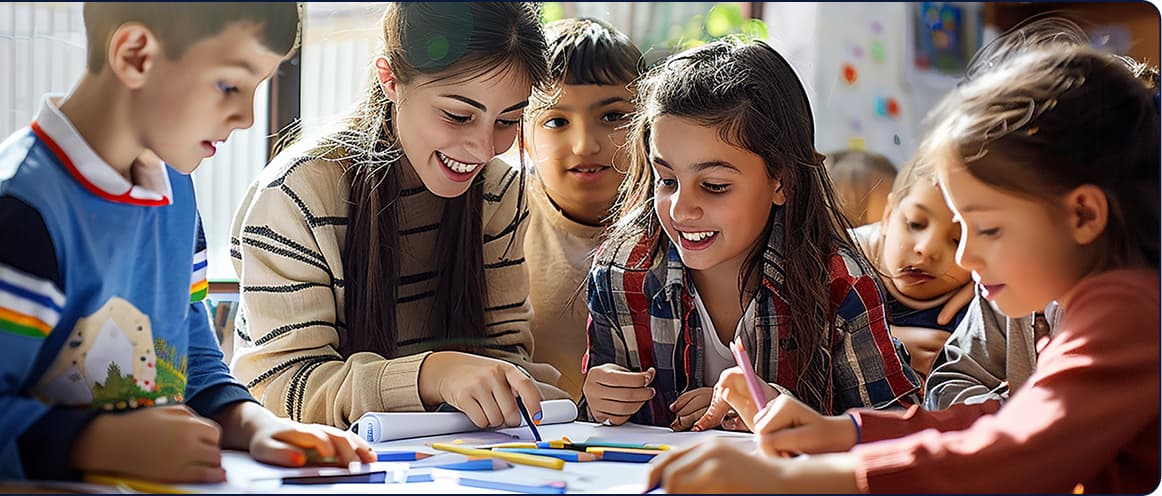group-children-are-doing-art-work-together group-children-are-doing-art-work-together